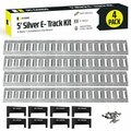 Dc Cargo 5' Long E-Track Galvanized Steel Rails with End Caps and Installation 5HETZKIT001